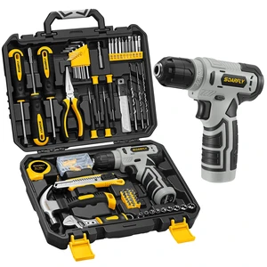 157-Piece Tool Set, 8V Cordless Drill Set, Hand Tool Kit for Men and Women Rechargeable Drill Kit with LED Light and Storage Case, Household Hand ToolBox for DIY Improvement, Maintenance and Repairs 157-Piece Tool Set, 8V Cordless Drill Set, Hand Tool Kit for Men and Women Rechargeable Drill Kit with LED Light and Storage Case, Household Hand ToolBox for DIY Improvement, Maintenance and Repairs