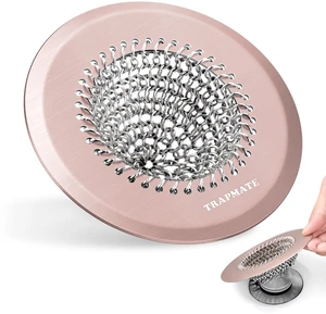 Shower Drain Hair Catcher, Fast Drainage Bathtub Drain Hair Catcher, Easy Clean Hair Catcher Shower Drain, Upgraded 304 Stainless Steel Shower Drain Cover For Shower Regular & Pop-up Drain (Rose Gold) Shower Drain Hair Catcher, Fast Drainage Bathtub Drain Hair Catcher, Easy Clean Hair Catcher Shower Drain, Upgraded 304 Stainless Steel Shower Drain Cover For Shower Regular & Pop-up Drain (Rose Gold)