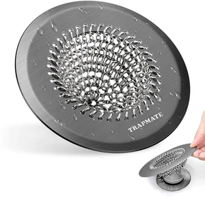 Shower Hair Drain Catcher, Easy Clean Bathtub Drain Hair Catcher, Fast Drainage Tub Drain Protector, Stainless Steel Shower Drain Cover for US Standard Regular & Pop-up Drain Screen (Black) Shower Hair Drain Catcher, Easy Clean Bathtub Drain Hair Catcher, Fast Drainage Tub Drain Protector, Stainless Steel Shower Drain Cover for US Standard Regular & Pop-up Drain Screen (Black)