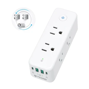 Outlet Extender with PD20W USB C 6 AC Outlet Splitter with 360 Rotating Plug, 1440J Surge Protector with 4 USB, 3 Way Plug Adapter for Tight Space Outlet Extender with PD20W USB C 6 AC Outlet Splitter with 360 Rotating Plug, 1440J Surge Protector with 4 USB, 3 Way Plug Adapter for Tight Space