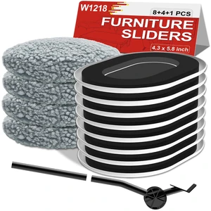 Furniture Sliders for Hardwood Floors: Multi-Surface 3-in-1 Movers Sliders Moving Pads with 8PCS Carpet Sliders+4PCS Hard Floor Socks+1 Lifter - Protect Floor and Easily Move Furniture Furniture Sliders for Hardwood Floors: Multi-Surface 3-in-1 Movers Sliders Moving Pads with 8PCS Carpet Sliders+4PCS Hard Floor Socks+1 Lifter - Protect Floor and Easily Move Furniture
