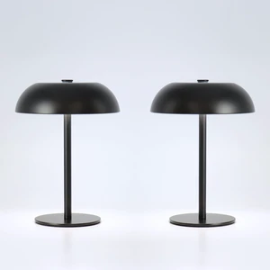 2 Pack Cordless Mushroom Table Lamp, Rechargeable, Dimmable 3 Color, Black Small, 8.46in, Portable, Easy to Assemble, Metal Structure, Rechargeable, Suitable for Bedroom, Café, and Bar Counter 2 Pack Cordless Mushroom Table Lamp, Rechargeable, Dimmable 3 Color, Black Small, 8.46in, Portable, Easy to Assemble, Metal Structure, Rechargeable, Suitable for Bedroom, Café, and Bar Counter