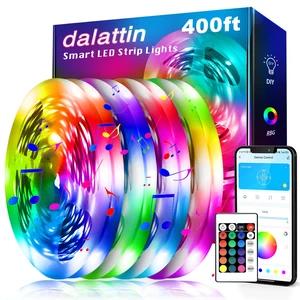 Led Lights for Bedroom 400ft, Smart Led Strip Lights with App Control Remote, RGB LED Light Strips, 24V Led Strip Lights for Room and Holiday Decoration(4 Rolls of 100ft) Led Lights for Bedroom 400ft, Smart Led Strip Lights with App Control Remote, RGB LED Light Strips, 24V Led Strip Lights for Room and Holiday Decoration(4 Rolls of 100ft)