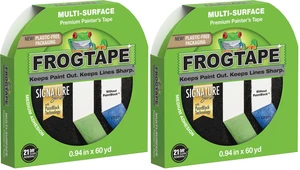 Multi-Surface Painters Tape with PAINTBLOCK, 1 Inch Wide (0.94 In. x 60 Yds), Medium Adhesion, Green, 1 Roll (Pack of 2) (1358463) Multi-Surface Painters Tape with PAINTBLOCK, 1 Inch Wide (0.94 In. x 60 Yds), Medium Adhesion, Green, 1 Roll (Pack of 2) (1358463)