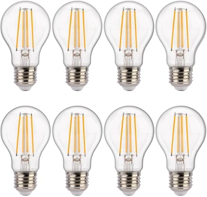 Dusk to Dawn Outdoor Sensor A19 LED Edison Bulbs,7W (60W Eqv.), 800LM,Vintage Filament E26 Base, Auto On/Off Photocell Automatic for Energy-Efficient Outdoor Lighting, 2700K Soft White, 8 Pack Dusk to Dawn Outdoor Sensor A19 LED Edison Bulbs,7W (60W Eqv.), 800LM,Vintage Filament E26 Base, Auto On/Off Photocell Automatic for Energy-Efficient Outdoor Lighting, 2700K Soft White, 8 Pack