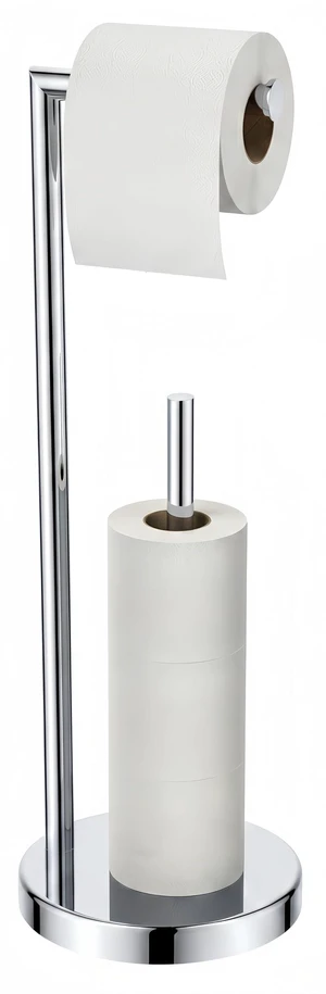 Toilet Paper Holder Stand with Storage for 4 Rolls, Chrome Modern Freestanding SUS 304 Stainless Steel Bathroom Tissue Roll Organizer with Heavy Anti-Slip Weighted Base Toilet Paper Holder Stand with Storage for 4 Rolls, Chrome Modern Freestanding SUS 304 Stainless Steel Bathroom Tissue Roll Organizer with Heavy Anti-Slip Weighted Base