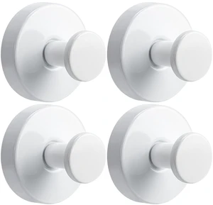 Suction Cup Hooks for Shower No-Drill Bathroom Hooks for Towels, Robes, Loofah Mountable on Bathroom Walls, Kitchen, Glass, Mirrors, Tile and Smooth,Non-Porous Surfaces (4, White) Suction Cup Hooks for Shower No-Drill Bathroom Hooks for Towels, Robes, Loofah Mountable on Bathroom Walls, Kitchen, Glass, Mirrors, Tile and Smooth,Non-Porous Surfaces (4, White)