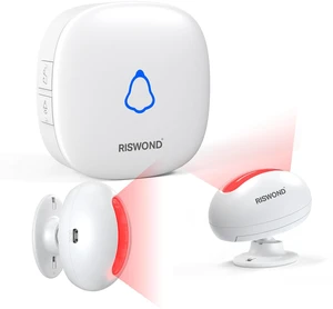 Wireless Motion Sensor Door Chime: Business Entry Doorbell Indoor Alarm Motion Sensor Doorbell Alarm Buzzer Store Entrance Alert Bell (500Ft Range, 32 Tunes, 5 Level Volume) 2 sensors 1 Receiver Wireless Motion Sensor Door Chime: Business Entry Doorbell Indoor Alarm Motion Sensor Doorbell Alarm Buzzer Store Entrance Alert Bell (500Ft Range, 32 Tunes, 5 Level Volume) 2 sensors 1 Receiver