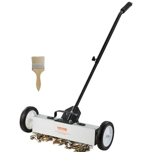 45Lbs Rolling Magnetic Sweeper with Wheels, 18-inch Large Magnet Pickup Lawn Sweeper, Push-Type Magnetic Pick Up Sweeper, Magnet with Telescoping Handle, Easy Cleanup of Workshop Yard Garage 45Lbs Rolling Magnetic Sweeper with Wheels, 18-inch Large Magnet Pickup Lawn Sweeper, Push-Type Magnetic Pick Up Sweeper, Magnet with Telescoping Handle, Easy Cleanup of Workshop Yard Garage