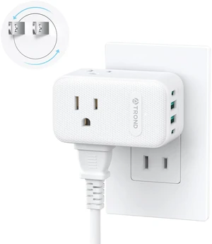 2 Prong to 3 Prong Outlet Adapter with 360 Rotating Plug 3 AC Power Splitter with 2 PD20W USB C, Travel Plug Adapter for US to Japan, Wall Outlet Extender for Old House Essentials 2 Prong to 3 Prong Outlet Adapter with 360 Rotating Plug 3 AC Power Splitter with 2 PD20W USB C, Travel Plug Adapter for US to Japan, Wall Outlet Extender for Old House Essentials