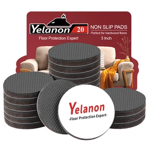 Non Slip Furniture Pads 20 Pcs 3" for Hardwood Floors Rubber feet grip furniture legs firmly, prevent sliding on floors. Easy peel-and-stick, protect from scratches Non Slip Furniture Pads 20 Pcs 3" for Hardwood Floors Rubber feet grip furniture legs firmly, prevent sliding on floors. Easy peel-and-stick, protect from scratches