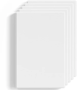 Blank Wall Plate Cover, 1-Gang Screwless Blank Outlet Plate, Mid-Size 4.88" x 3.13" Unbreakable Thermoplastic Blank Faceplate Cover for Unused Outlets/Switches, UL Listed (5 Pack, Matte White) Blank Wall Plate Cover, 1-Gang Screwless Blank Outlet Plate, Mid-Size 4.88" x 3.13" Unbreakable Thermoplastic Blank Faceplate Cover for Unused Outlets/Switches, UL Listed (5 Pack, Matte White)