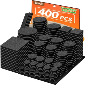 Felt Furniture Pads 400 Pieces, Furniture Pads for Hardwood Floors Black Self-adhesive felt pads prevent scratches and noise, ideal for chair legs, suitable for hardwood floors and indoor furniture Felt Furniture Pads 400 Pieces, Furniture Pads for Hardwood Floors Black Self-adhesive felt pads prevent scratches and noise, ideal for chair legs, suitable for hardwood floors and indoor furniture