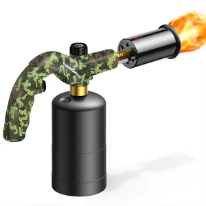 Propane Torch Gun, Adjustable Cooking Torch, Camouflage Green Powerful Blow Torch for Sous Vide, Steak Searing, BBQ, Grilling, Campfires and Charcoal Lighting (Tank Not Included) Propane Torch Gun, Adjustable Cooking Torch, Camouflage Green Powerful Blow Torch for Sous Vide, Steak Searing, BBQ, Grilling, Campfires and Charcoal Lighting (Tank Not Included)