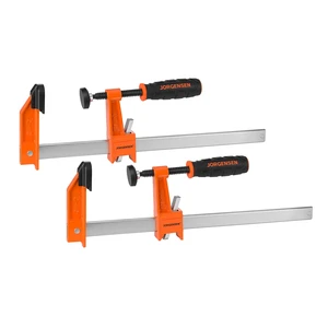 12" Heavy-Duty Steel Bar Clamp Set, 1000 lbs Load Limit, 2-Pack F Clamps for Woodworking, Metalworking and DIY Projects 12" Heavy-Duty Steel Bar Clamp Set, 1000 lbs Load Limit, 2-Pack F Clamps for Woodworking, Metalworking and DIY Projects