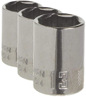 Shallow Socket, Metric, 1/4-Inch Drive, 13mm, 6-Point (CMMT43514) (Pack of 3) Shallow Socket, Metric, 1/4-Inch Drive, 13mm, 6-Point (CMMT43514) (Pack of 3)