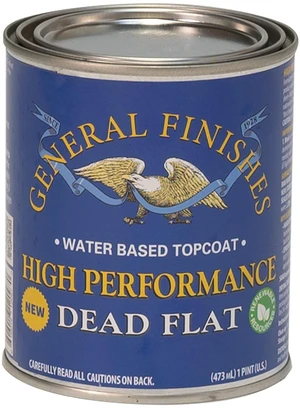High Performance Water Based Topcoat, 1 Pint, Dead Flat High Performance Water Based Topcoat, 1 Pint, Dead Flat