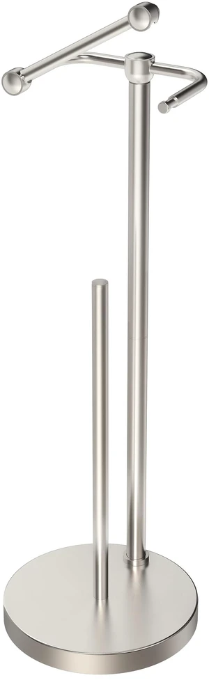 Toilet Paper Holder Stand, Post Pivoting Design Free Standing Toilet Paper Holder with Storage for 4 Rolls, SUS304 Stainless Steel Tissue Holder with Reserve, Heavy-Duty Base (Brushed Nickel) Toilet Paper Holder Stand, Post Pivoting Design Free Standing Toilet Paper Holder with Storage for 4 Rolls, SUS304 Stainless Steel Tissue Holder with Reserve, Heavy-Duty Base (Brushed Nickel)