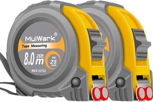 2 Pack Metric Tape Measure, Easy Read Measuring Tape Retractable with Fractions 1/8, Both-Side Metal Blade, Magnetic Hook & Shockproof Case for Construction, Carpenter, Architect, Woodworking 2 Pack Metric Tape Measure, Easy Read Measuring Tape Retractable with Fractions 1/8, Both-Side Metal Blade, Magnetic Hook & Shockproof Case for Construction, Carpenter, Architect, Woodworking