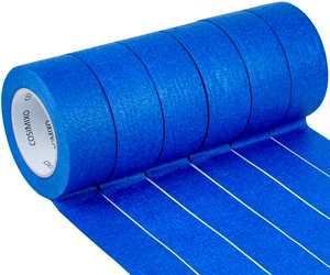 Blue Painters Tape 1.88 in x 60 Yds, 6 Rolls Pack Professional Grade Blue Masking Tape for Painting, Protects Surfaces & Residue-Free Removal, Multi-Surface Use on Wall Painting, Labeling Blue Painters Tape 1.88 in x 60 Yds, 6 Rolls Pack Professional Grade Blue Masking Tape for Painting, Protects Surfaces & Residue-Free Removal, Multi-Surface Use on Wall Painting, Labeling