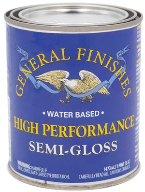 High Performance Water Based Topcoat, 1 Pint, Semi-Gloss Water Based Household Varnishes High Performance Water Based Topcoat, 1 Pint, Semi-Gloss Water Based Household Varnishes