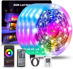 390FT RGB Led Lights for Bedroom with Remote & App Control, 4 * 97FT Music Sync Led Light Strip, Color Changing Led Strip Lights, DIY Dimmable Led Lights for Room Decor Ambient Lighting 390FT RGB Led Lights for Bedroom with Remote & App Control, 4 * 97FT Music Sync Led Light Strip, Color Changing Led Strip Lights, DIY Dimmable Led Lights for Room Decor Ambient Lighting