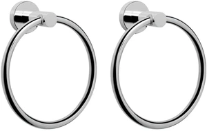 Bath Towel Ring, Bathroom Hardware Accessories-Thicken Stainless Steel Hand Towel Holder for Bathroom, Modern Round Towel Hanger Wall Mounted (Chrome, 2 Pack) Bath Towel Ring, Bathroom Hardware Accessories-Thicken Stainless Steel Hand Towel Holder for Bathroom, Modern Round Towel Hanger Wall Mounted (Chrome, 2 Pack)