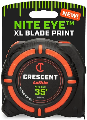 Lufkin 35 Ft. WORKHORSE NITE EYE Tape Measure | L1135NE Lufkin 35 Ft. WORKHORSE NITE EYE Tape Measure | L1135NE