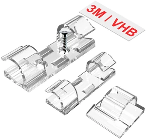 Adhesive Cable Clips Clear (M&L Sizes, 60 PCS), Indoor/Outdoor Outdoor Light Clips Cord Clips for Wires on Wall, Wire Holders for Cords, USB, Power Cable, PC, Ethernet, TV-Coax, LED Light Adhesive Cable Clips Clear (M&L Sizes, 60 PCS), Indoor/Outdoor Outdoor Light Clips Cord Clips for Wires on Wall, Wire Holders for Cords, USB, Power Cable, PC, Ethernet, TV-Coax, LED Light