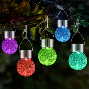 Solar Lights Outdoor Hanging Decorative Globe 8 Pack, Waterproof Solar Lantern with Handle and Clip, Solar Powered Glass Ball Lights for Garden Yard Fence Tree Umbrella Holiday Décor, Color Changing Solar Lights Outdoor Hanging Decorative Globe 8 Pack, Waterproof Solar Lantern with Handle and Clip, Solar Powered Glass Ball Lights for Garden Yard Fence Tree Umbrella Holiday Décor, Color Changing