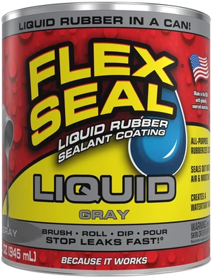 Rubber Sealant Coating, Waterproof, Gray, 32 oz Stops leaks fast, brush, roll, dip or pour on, UV resistant, prevents rust, corrosion, roof, basement, RV, gutters, masonry Rubber Sealant Coating, Waterproof, Gray, 32 oz Stops leaks fast, brush, roll, dip or pour on, UV resistant, prevents rust, corrosion, roof, basement, RV, gutters, masonry
