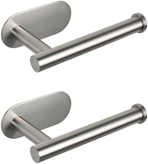 Toilet Paper Holder Self Adhesive, Premium Thicken SUS304 Stainless Steel Rustproof Adhesive Toilet Roll Holder no Drilling for Bathroom, Kitchen, Washroom (2 Pack, Brushed Nickel) Toilet Paper Holder Self Adhesive, Premium Thicken SUS304 Stainless Steel Rustproof Adhesive Toilet Roll Holder no Drilling for Bathroom, Kitchen, Washroom (2 Pack, Brushed Nickel)