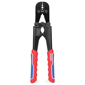 iCrimp IWS-1608MC Wire Rope Crimper with Built-In Cutter, 3/64"to 1/8" High carbon steel swaging tool for aluminum oval, double-barrel & annealed copper sleeves; ideal for railing, cable & fishing iCrimp IWS-1608MC Wire Rope Crimper with Built-In Cutter, 3/64"to 1/8" High carbon steel swaging tool for aluminum oval, double-barrel & annealed copper sleeves; ideal for railing, cable & fishing