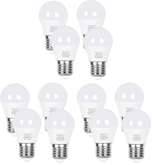 LED Bulb 3W 25 Watt Equivalent Light Bulbs Night Stand Table Lamp Warm White 2700K LED Energy Saving E26 Medium Screw Base for Home Light 12 Pack LED Bulb 3W 25 Watt Equivalent Light Bulbs Night Stand Table Lamp Warm White 2700K LED Energy Saving E26 Medium Screw Base for Home Light 12 Pack