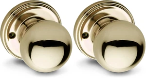 BK2090PB Ball Door Knob, Dummy Function, 2 Pack, in Polished Brass BK2090PB Ball Door Knob, Dummy Function, 2 Pack, in Polished Brass