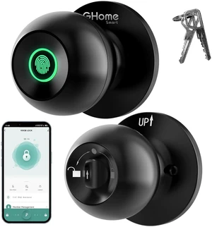 Fingerprint Door Lock, 3 in 1 Smart Fingerprint Door Knob with App Control & Key, Auto Lock, Biometric Thumbprint Door Locks for Bedroom, Garage, Home & Office Fingerprint Door Lock, 3 in 1 Smart Fingerprint Door Knob with App Control & Key, Auto Lock, Biometric Thumbprint Door Locks for Bedroom, Garage, Home & Office