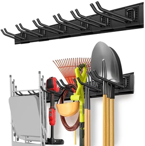 Garage Wall Organizer, 48 inches Adjustable Garden Tool Organizer Heavy-duty Alloy Steel, 360 LBS Load, Wear & Tear Resistant, Soft Anti-Scratch Hook Sleeves, For Lawn, Yard & Shed Storage Garage Wall Organizer, 48 inches Adjustable Garden Tool Organizer Heavy-duty Alloy Steel, 360 LBS Load, Wear & Tear Resistant, Soft Anti-Scratch Hook Sleeves, For Lawn, Yard & Shed Storage