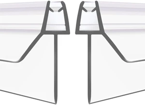 2-Pack Frameless Shower Door Bottom Seal Strip for 3/8'' Thick Glass 2×39 inch Clear Vinyl Glass Door Sweep Seals Strip, Covers up to 23mm Gap to Stop Leaks and Create a Water Barrier 2-Pack Frameless Shower Door Bottom Seal Strip for 3/8'' Thick Glass 2×39 inch Clear Vinyl Glass Door Sweep Seals Strip, Covers up to 23mm Gap to Stop Leaks and Create a Water Barrier