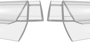 2-Pack Shower Door Bottom Seal with Drip Rail for 3/8'' Thick Glass 2×39 inch Frameless Shower Glass Door Sweep Seal Strip Covers up to 13mm Gap 2-Pack Shower Door Bottom Seal with Drip Rail for 3/8'' Thick Glass 2×39 inch Frameless Shower Glass Door Sweep Seal Strip Covers up to 13mm Gap