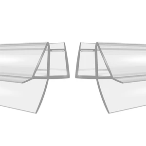 2-Pack Shower Door Bottom Seal (1/4'' X 39'') Glass Shower Door Seal Strip with Drip Rail Frameless Shower Door Sweep can Covers up to 13mm Gap 2-Pack Shower Door Bottom Seal (1/4'' X 39'') Glass Shower Door Seal Strip with Drip Rail Frameless Shower Door Sweep can Covers up to 13mm Gap
