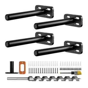 4pcs Wall Shelf Brackets Heavy Duty Floating Shelf Bracket Hidden,Invisible Black Shelving Brackets Decorative Floating Shelf Hardware Heavy Duty,Metal Shelf Support Bracket(4"-4pcs) 4pcs Wall Shelf Brackets Heavy Duty Floating Shelf Bracket Hidden,Invisible Black Shelving Brackets Decorative Floating Shelf Hardware Heavy Duty,Metal Shelf Support Bracket(4"-4pcs)