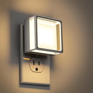 Night Light,Night Lights Plug into Wall,2 Pack 3000K Nightlight Adjustable Brightness,Automatic Night Light Plug in with Light Sensor,for Bathroom Hallway Room Decor,Silver Night Light,Night Lights Plug into Wall,2 Pack 3000K Nightlight Adjustable Brightness,Automatic Night Light Plug in with Light Sensor,for Bathroom Hallway Room Decor,Silver