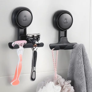 Razor Holder for Shower 2 Pack, Powerful Suction Cup Hooks, Black No Drill, Powerful Suction Up to 11 lbs, Shower Hook for Bathroom Wall Glass Tile, Removable Holder for Razor Towel Loofah Razor Holder for Shower 2 Pack, Powerful Suction Cup Hooks, Black No Drill, Powerful Suction Up to 11 lbs, Shower Hook for Bathroom Wall Glass Tile, Removable Holder for Razor Towel Loofah