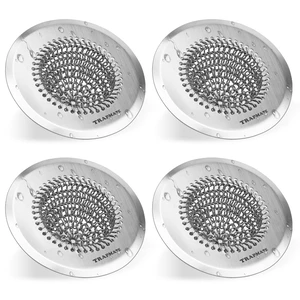 4 Pcs Kitchen Sink Drain Strainer, Stainless Steel Sink Strainer Basket with Easy Clean & Anti-Clog, Fits Garbage Disposal, Dishwasher Safe, Single & Double Bowl Sinks (Patented Product) 4 Pcs Kitchen Sink Drain Strainer, Stainless Steel Sink Strainer Basket with Easy Clean & Anti-Clog, Fits Garbage Disposal, Dishwasher Safe, Single & Double Bowl Sinks (Patented Product)