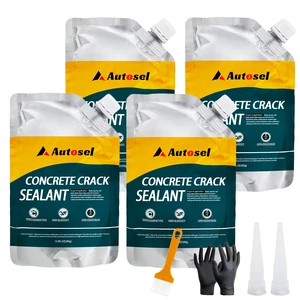 Concrete Crack Filler, High Elasticity Cement Crack Repair Sealant, Self-Leveling Waterproof Caulking Glue for Driveways, Walkways, Patios, Outdoor Concrete Joint Repair-4 PCS Concrete Crack Filler, High Elasticity Cement Crack Repair Sealant, Self-Leveling Waterproof Caulking Glue for Driveways, Walkways, Patios, Outdoor Concrete Joint Repair-4 PCS
