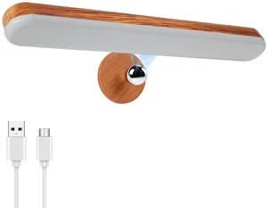 Rechargeable Vanity Light for Mirror, Light Wood 4000mAh Battery, Touch Dimming, 3 Color Modes and 360° Adjustable Magnetic Design for Makeup Mirrors and Bathrooms Rechargeable Vanity Light for Mirror, Light Wood 4000mAh Battery, Touch Dimming, 3 Color Modes and 360° Adjustable Magnetic Design for Makeup Mirrors and Bathrooms