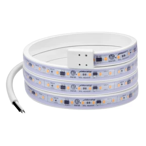 48 in. Hardwired LED Under Cabinet Strip Light, 1840 Lumens, 3000K Warm White, Kitchen and Living Room 120V White Cove Lighting, No Power Supply Needed 48 in. Hardwired LED Under Cabinet Strip Light, 1840 Lumens, 3000K Warm White, Kitchen and Living Room 120V White Cove Lighting, No Power Supply Needed
