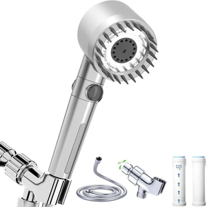 High Pressure Handheld Shower Head High Pressure Shower Heads- High Flow Even with Low Water Pressure - Hand Held Showerhead Set with 59Replacement Hose/Bracket and Cotton Filters (Premium Chrome) High Pressure Handheld Shower Head High Pressure Shower Heads- High Flow Even with Low Water Pressure - Hand Held Showerhead Set with 59Replacement Hose/Bracket and Cotton Filters (Premium Chrome)