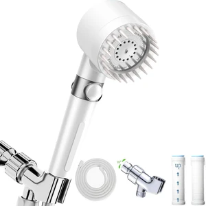 High Pressure Handheld Shower Head High Pressure Shower Heads- High Flow Even with Low Water Pressure - Hand Held Showerhead Set with 59Replacement Hose/Bracket and Cotton Filters (true white) High Pressure Handheld Shower Head High Pressure Shower Heads- High Flow Even with Low Water Pressure - Hand Held Showerhead Set with 59Replacement Hose/Bracket and Cotton Filters (true white)