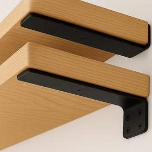 Floating Shelf Bracket 4 Inch of 8 Pack Heavy Duty Shelf Brackets Black Coated Metal L Bracket Wall Shelf Support DIY Brackets with 1/5 Inch Thick and 160 LBS Load Capacity Floating Shelf Bracket 4 Inch of 8 Pack Heavy Duty Shelf Brackets Black Coated Metal L Bracket Wall Shelf Support DIY Brackets with 1/5 Inch Thick and 160 LBS Load Capacity